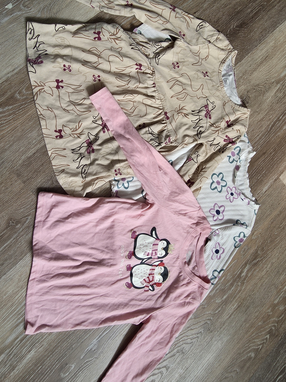 Girls 4t Long Sleeve Set Of 3